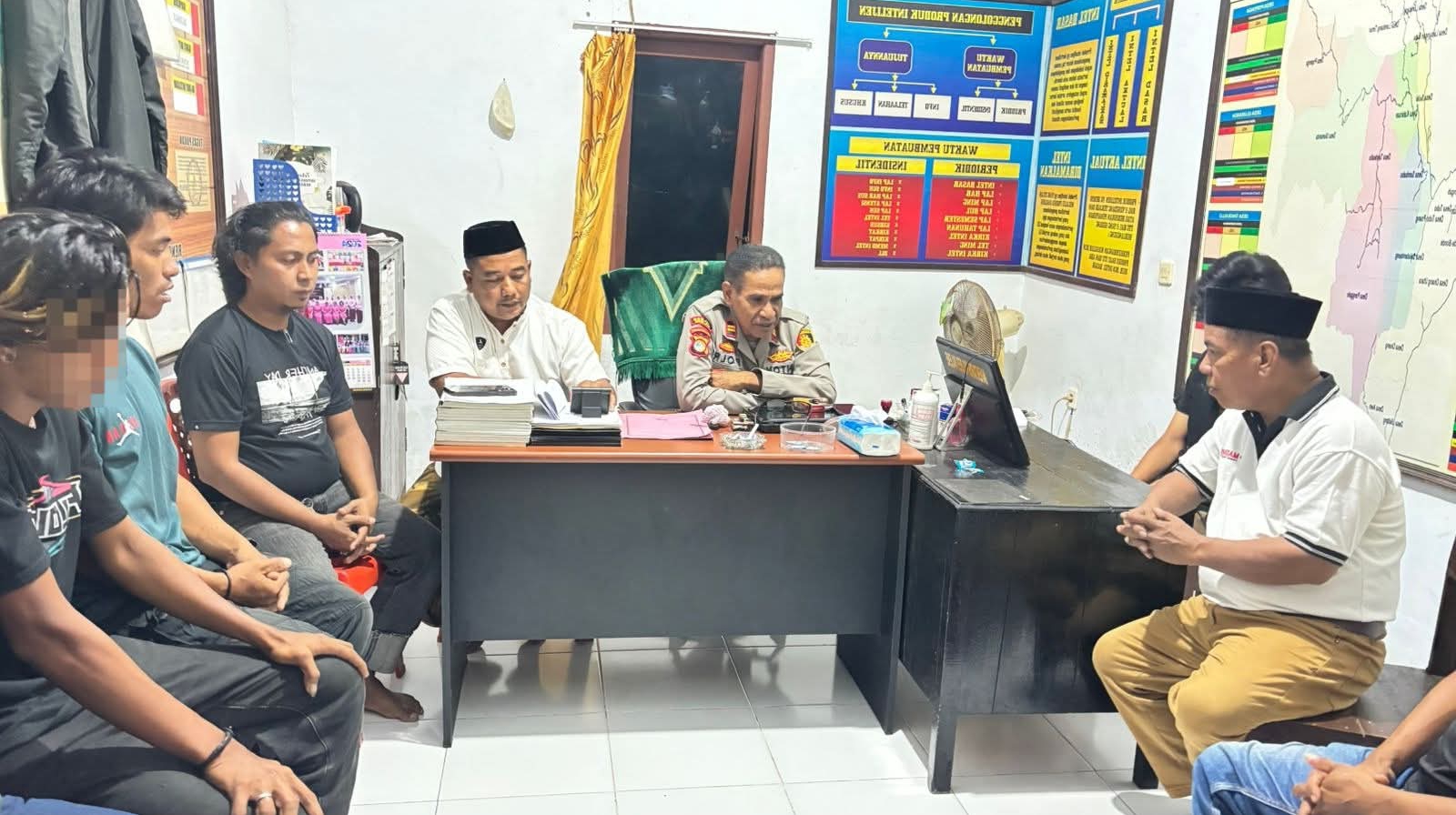 Kasus Pemukulan dan Pembakaran Motor di Malunda Berakhir Damai, Polsek Fasilitasi Mediasi Kedua Pihak