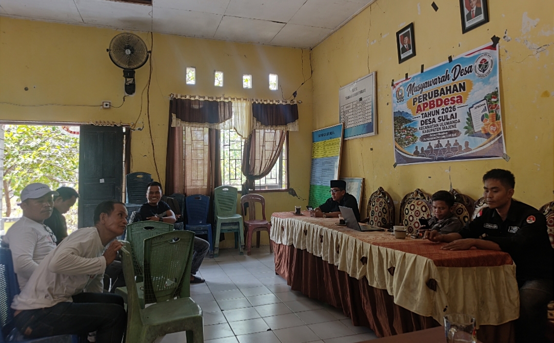 Pemdes Sulai Gelar Musyawarah Perubahan APBDes 2026, Anggaran Siltap Dialihkan‎