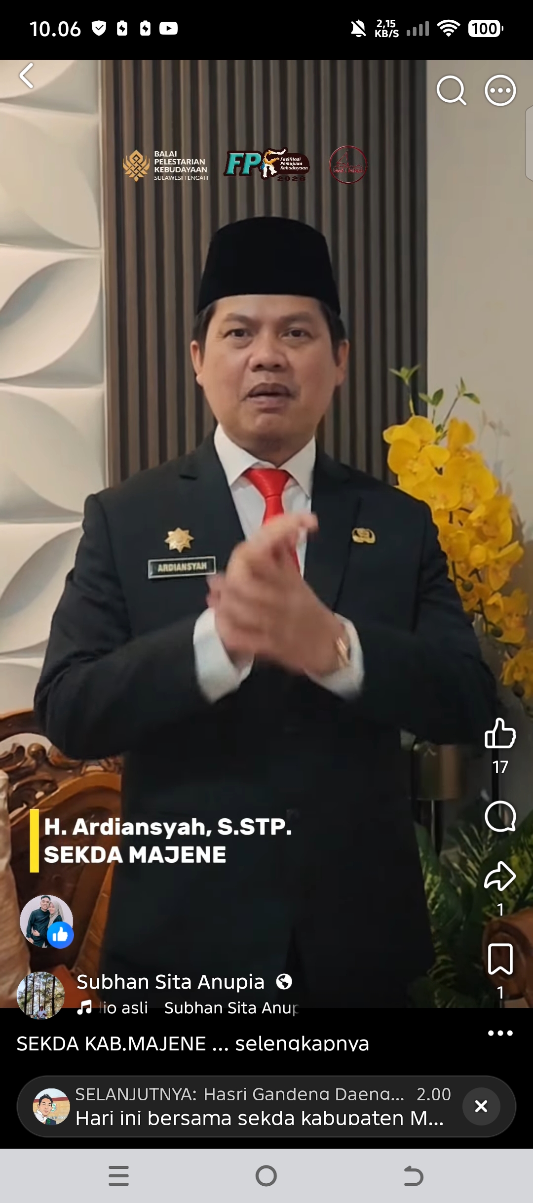 Sekda Majene Buka Suara soal Dugaan Aliran Dana Rp540 Juta Revitalisasi Sekolah, Tegaskan Tak Terlibat